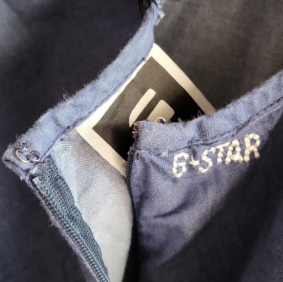 NWOT G-Star Raw Denim A-Line Chambray Nautical Halter Top - Picture 9 of 12